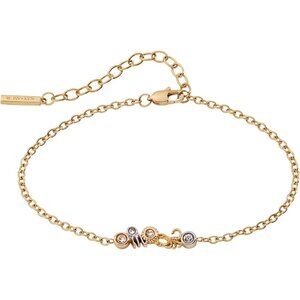 Zodiac Scorpio Two-Tone Stainless Steel Crystal Bracelet for Women